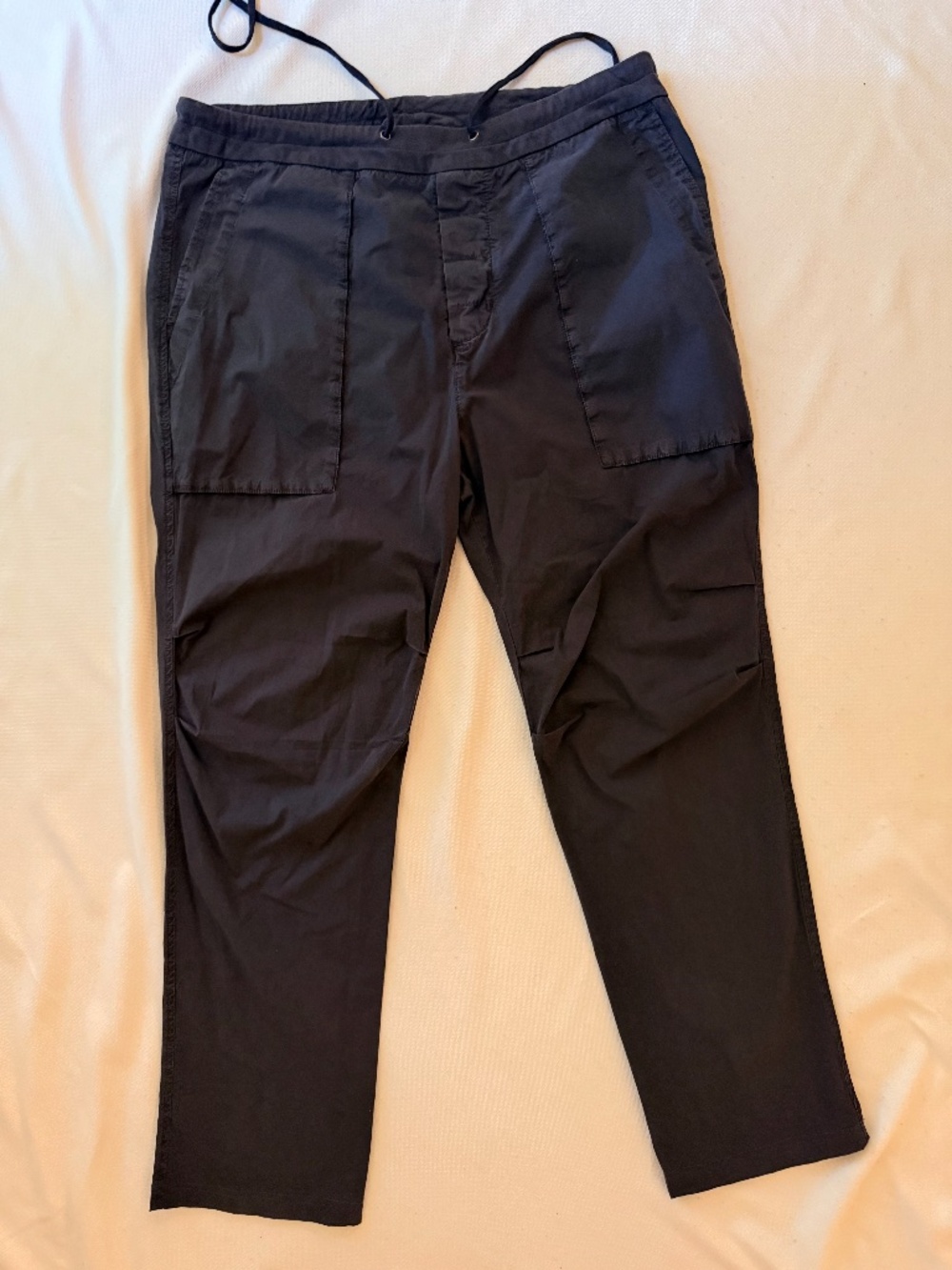 James Perse Standard Men's Drawstring Pants Size 5 XXL Washed Black